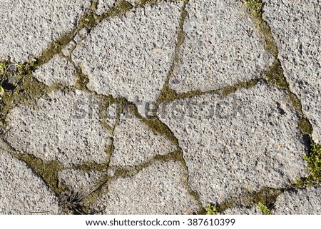 Grunge concrete cement wall with crack in industrial building, great for your design and texture background
