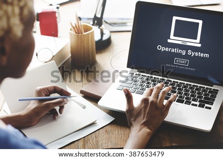 Operating System Access Connection Interface Concept Royalty-Free Stock Photo #387653479