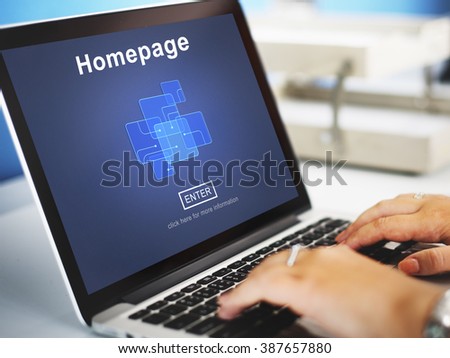 Homepage Online Technology Internet Website Concept