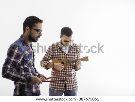 group of people with guitars