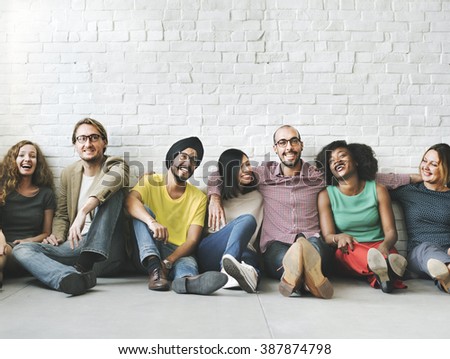 People Diversity Friends Friendship Happiness Concept Royalty-Free Stock Photo #387874798