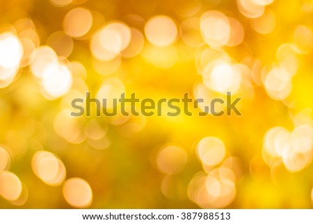 abstract gold background. Elegant abstract background with bokeh defocused lights