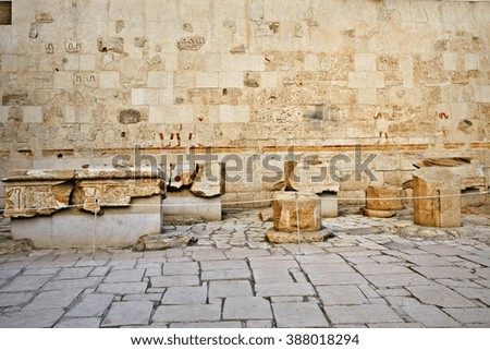 the inner part of the temple of Queen Hatshepsut
