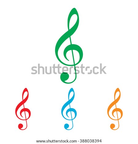 Music violine clef sign