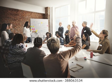 Meeting Discussion Talking Sharing Ideas Concept Royalty-Free Stock Photo #388063534