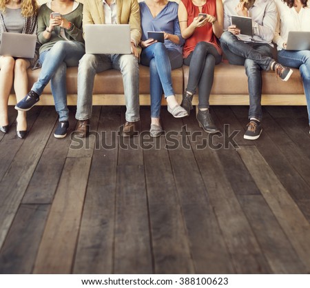 Diversity People Connection Digital Devices Browsing Concept Royalty-Free Stock Photo #388100623