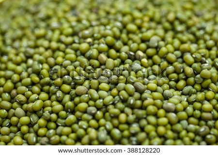 Dry split green lentils texture