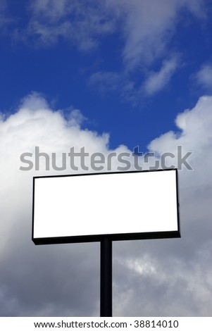 Blank billboard Vertical layout