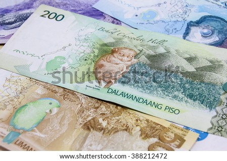 Piso currency of Philippine.