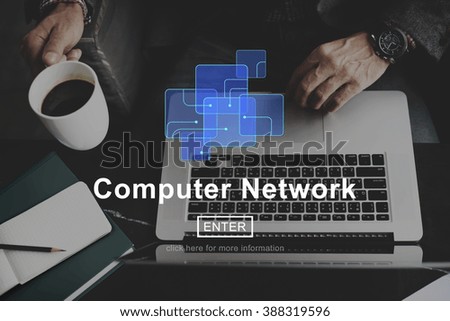 Computer Network Technology Digital Device Concept