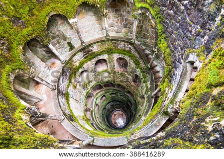 Sintra, Portugal at the Initiation Well. Royalty-Free Stock Photo #388416289