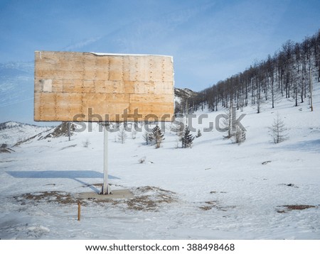 Billboard in Winter