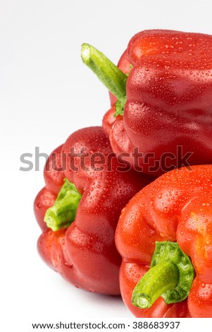 Fresh vegetables Red Peppers