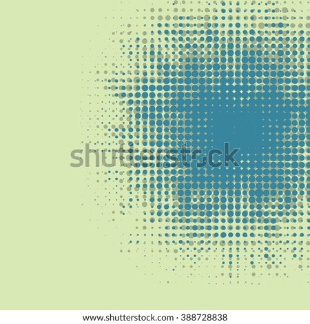 Abstract grunge background with splats and halftone effect.