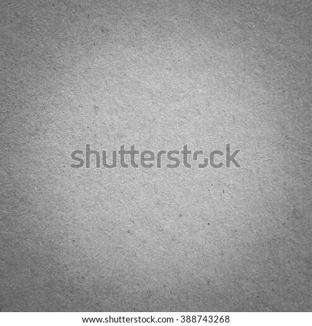 close up detail of gray (grey) paper texture background, empty page with dark rough surface and vignette effect for design element and display product in business document and art education concepts