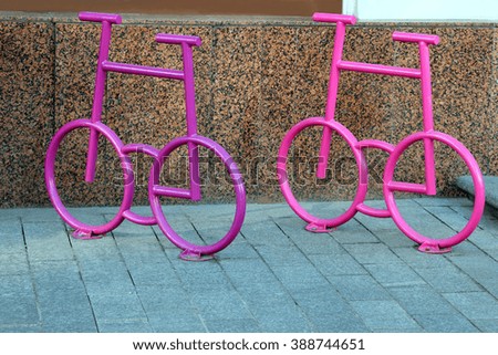 bicycle parking in the form of a bicycle
