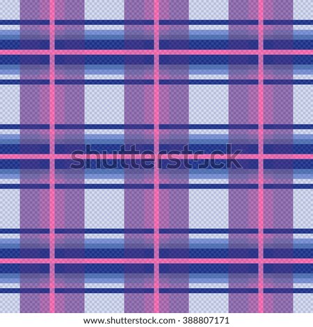 Seamless checkered vector colorful pattern mainly in violet, blue and pink charming colors