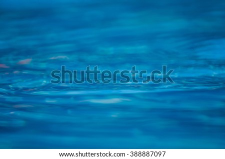 Water background blur: blur calm blue gradient background concept.blur ripples still water of lakes, rivers wallpaper: a clean, natural environment areas.