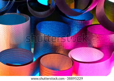 colorful pieces of paper as background