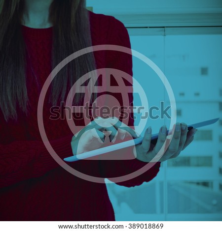 Mid section of a hipster woman using her tablet against white background with vignette