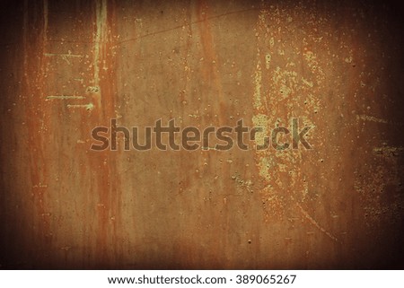 Rusted brown dyed metal texture background