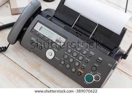 Office fax machine