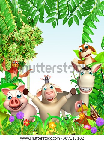 3d rendered illustration of farm animal 