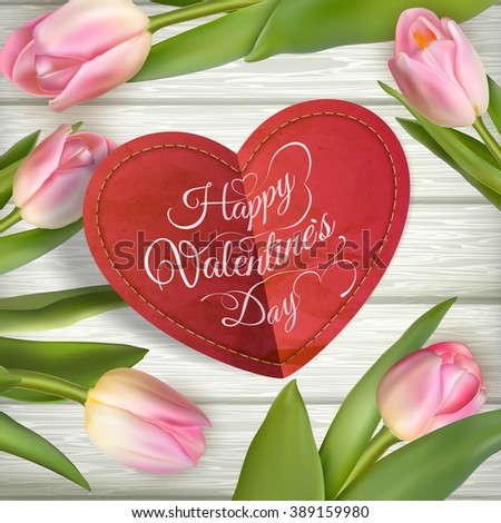 Heart shaped frame. St Valentines Day card. EPS 10 vector file included