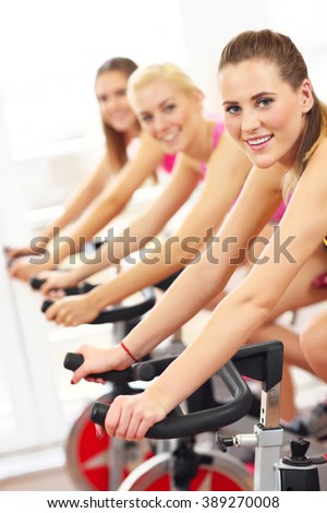 Picture of sporty women group 