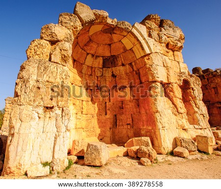 Temple of Venus, Baalbek, Lebanon. UNESCO World Heritage