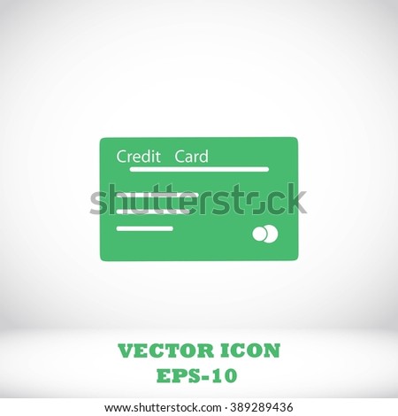 credit card vector  icon