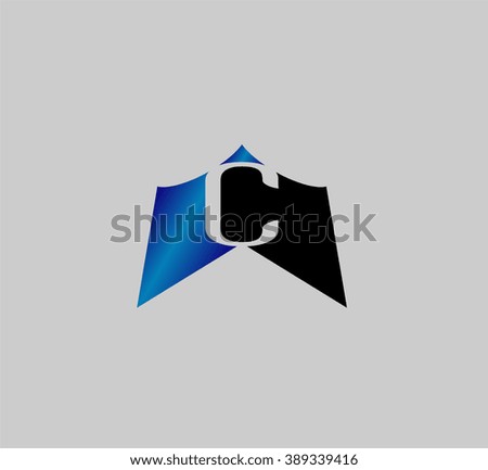 Abstract Letter c Icon logo
