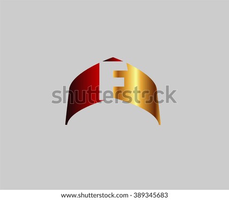 Abstract Letter f Icon
