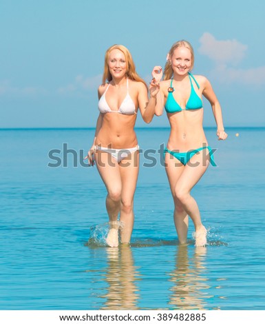 Two girls Pleasure Exercising 