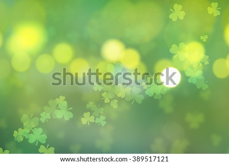 st. patrick's day abstract background