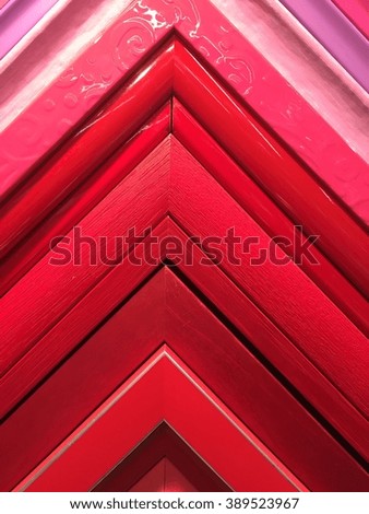 wooden frame in different colors