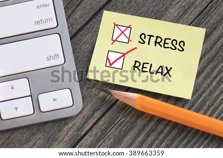 relax and no stress concept Royalty-Free Stock Photo #389663359