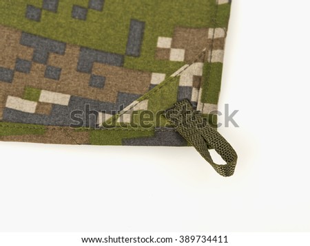 Military camouflage tarpaulin. Abstract design with texture. 