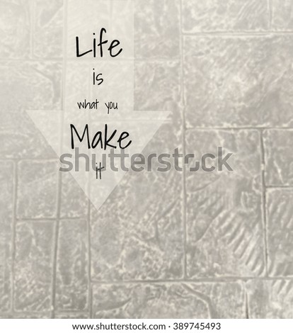 Inspirational quote & motivational background