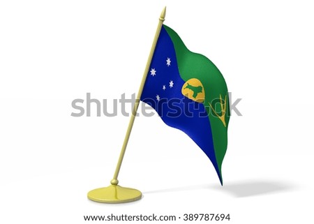 3D table flag of Christmas Island.