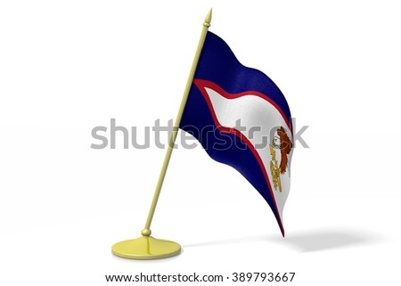 3D table flag of American Samoa.