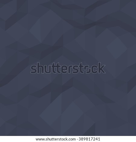 Black abstract geometric rumpled triangular low poly style vector background