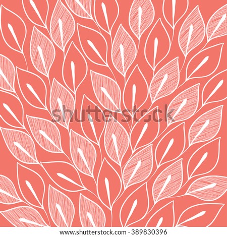 Leaf peach pattern