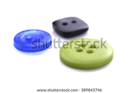 Colorful Clasper, Buttons isolate on white background