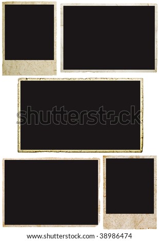 blank grunge photo frame ready to be populated with any image.