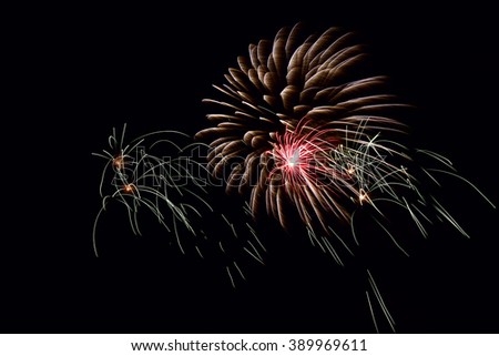multicolored fireworks in the night sky