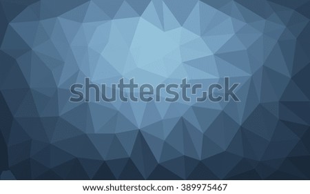 Blue Gradient abstract geometric triangular polygon style illustration graphic background