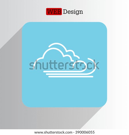 cloudy and the wind icon