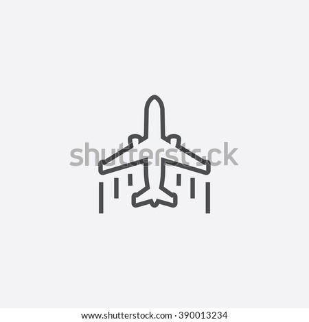 line airplane Icon Royalty-Free Stock Photo #390013234