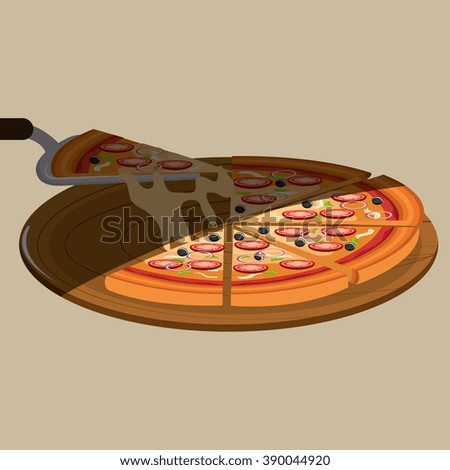 delicious pizza design 
